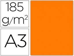 50h. cartulina Guarro A3 185g/m² naranja fluorescente